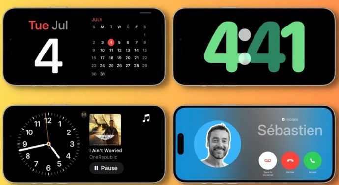 武定苹果手机维修分享iOS17横屏充电待机显示有什么好处 