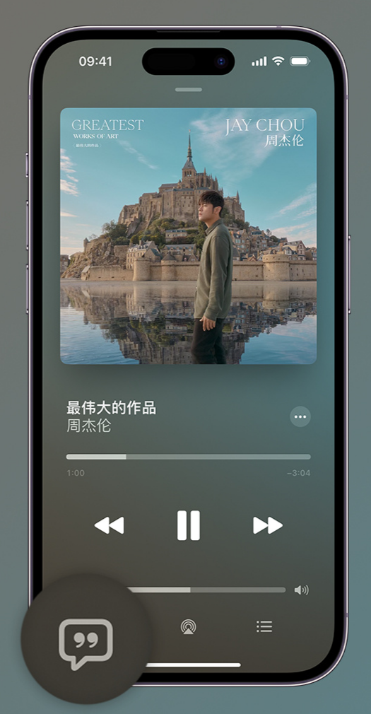 武定iphone维修分享如何在iPhone上使用Apple Music全新唱歌功能 